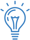 lightbulb illustration icon