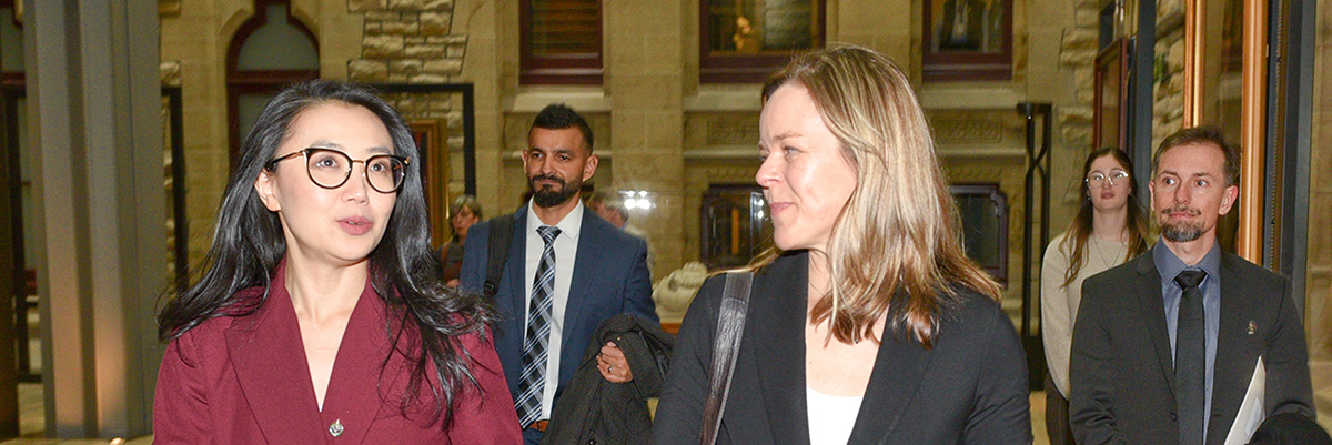 Left to right: MP Maggie Chi, Parliamentary Secretary to the Minister of Health and Dr. Sarah Cook