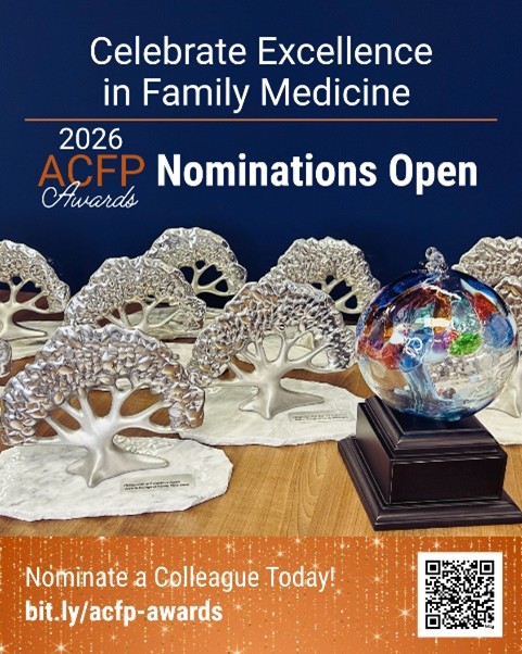 Deadline Approaching: Submit your nomination for 2026 ACFP