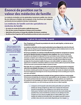 La valeur des médecins de famille