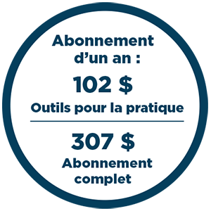 Tarifs d’abonnement Abonnement annuel, à un tarif avantageux pour les membres du CMFC ?!  Membres du CMFC : 299 $ Non-membres : 399 $