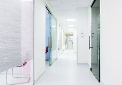 doctors office clinic hallway