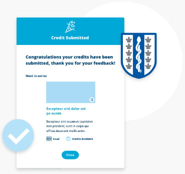 illustration of credit submission screen