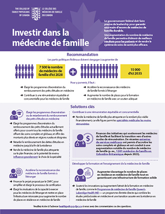 Investir dans la médecine de famille
