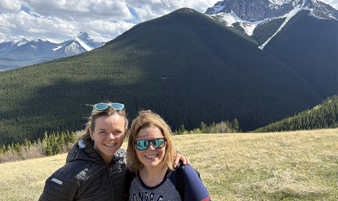 President Dr. Sarah Cook and Deputy CEO Dr. Leonora Lalla at the Physician Wellness Retreat