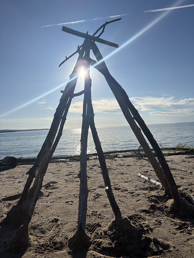 On the shores of Great Slave Lake by Dr. Sarah Cook