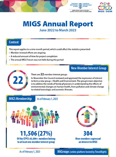 MIGS Annual Report June 2022 to March 2023