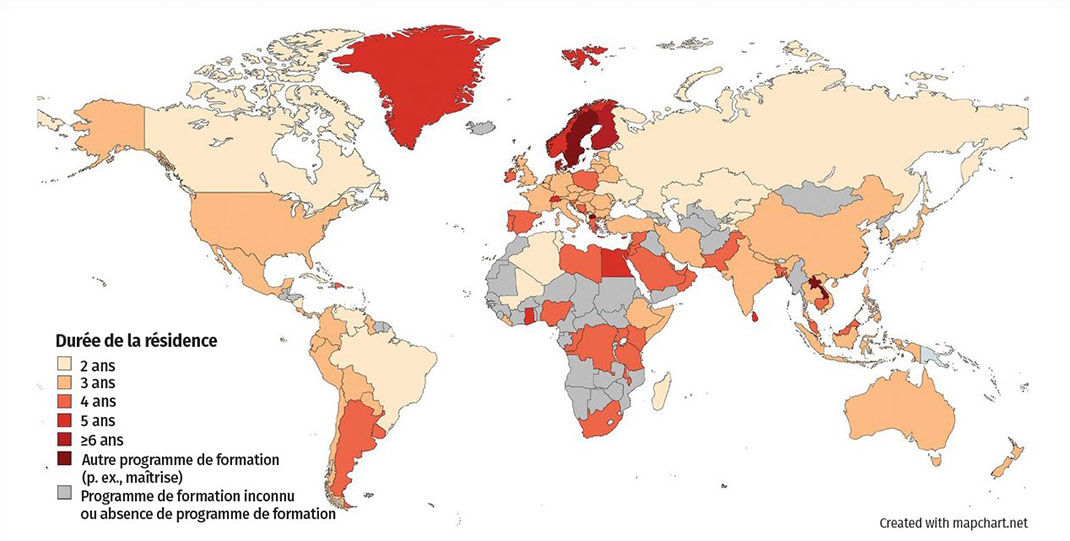 family medicine residency map