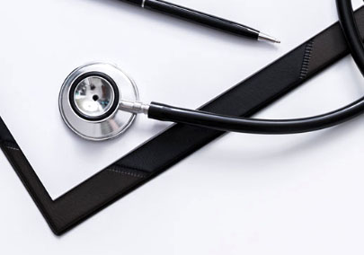 stethoscope on clipboard