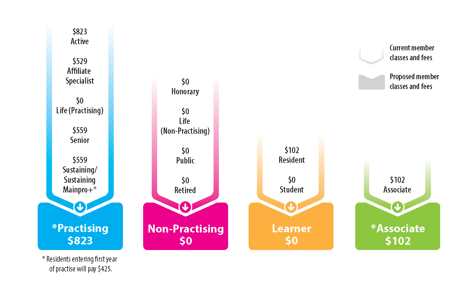 What are the proposed new classes of membership