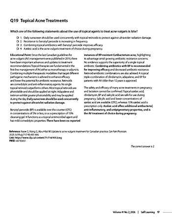 Q19 Topical Acne Treatments