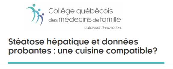 Steatose hepatique et donnees probantes