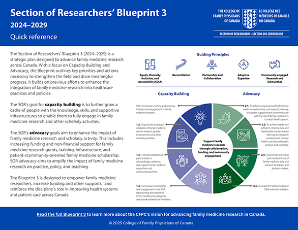 Section of Researchers’ Blueprint 3 (2024–2029) Quick reference