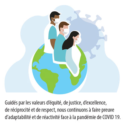 Guided by the values of equity, justice, excellence, reciprocity, and respect, we continue to demonstrate adaptability and responsiveness to the ongoing COVID-19 pandemic.