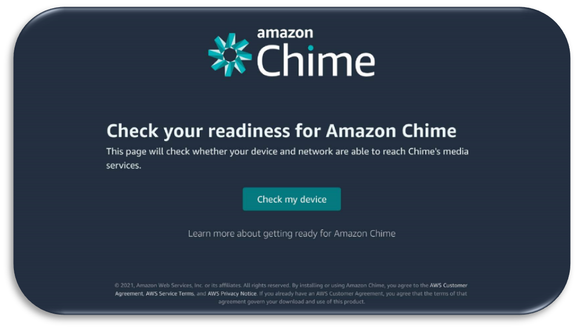 Amazon Chime screenshot