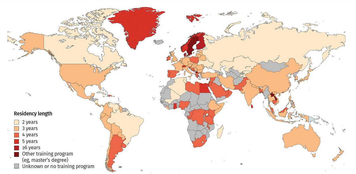 family medicine residency map