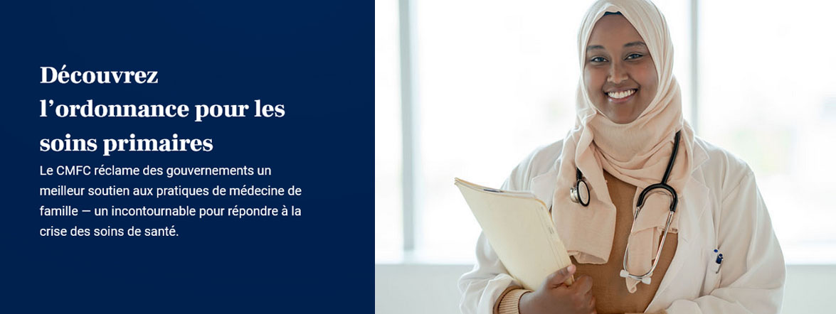 Découvrez l’ordonnance pour les soins primaires 