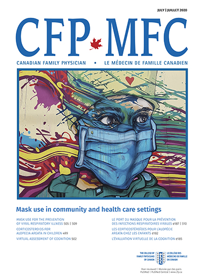 la couverture représente un mural intitulé A Tribute to Our Health Care Workers par Dominic Laporte