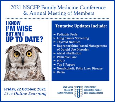 2021 NSCFP Family Medicine Conference and Annual Meeting of Members