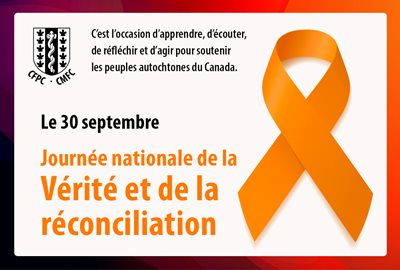 Orange ribbon banner